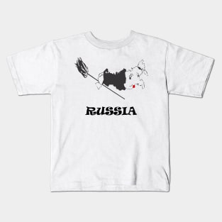 A funny map of Russia (not decent) Kids T-Shirt